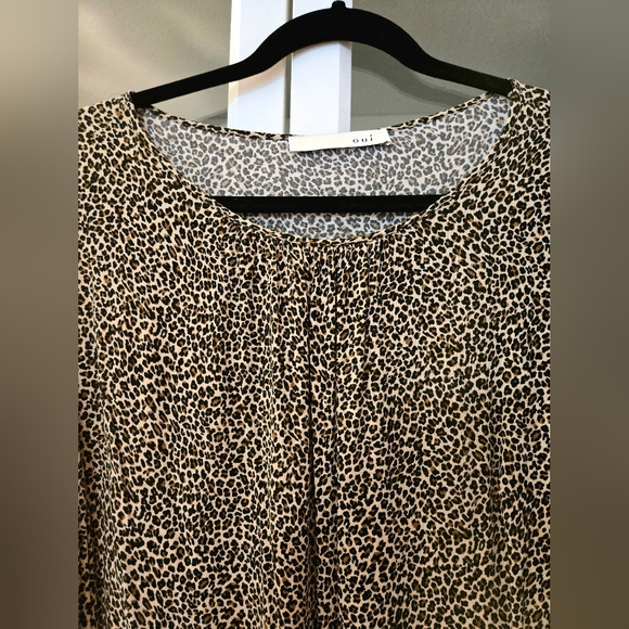 Oui 100% Viscose Leopard Print Blouse - Designed In Germany - Picture 2 of 11